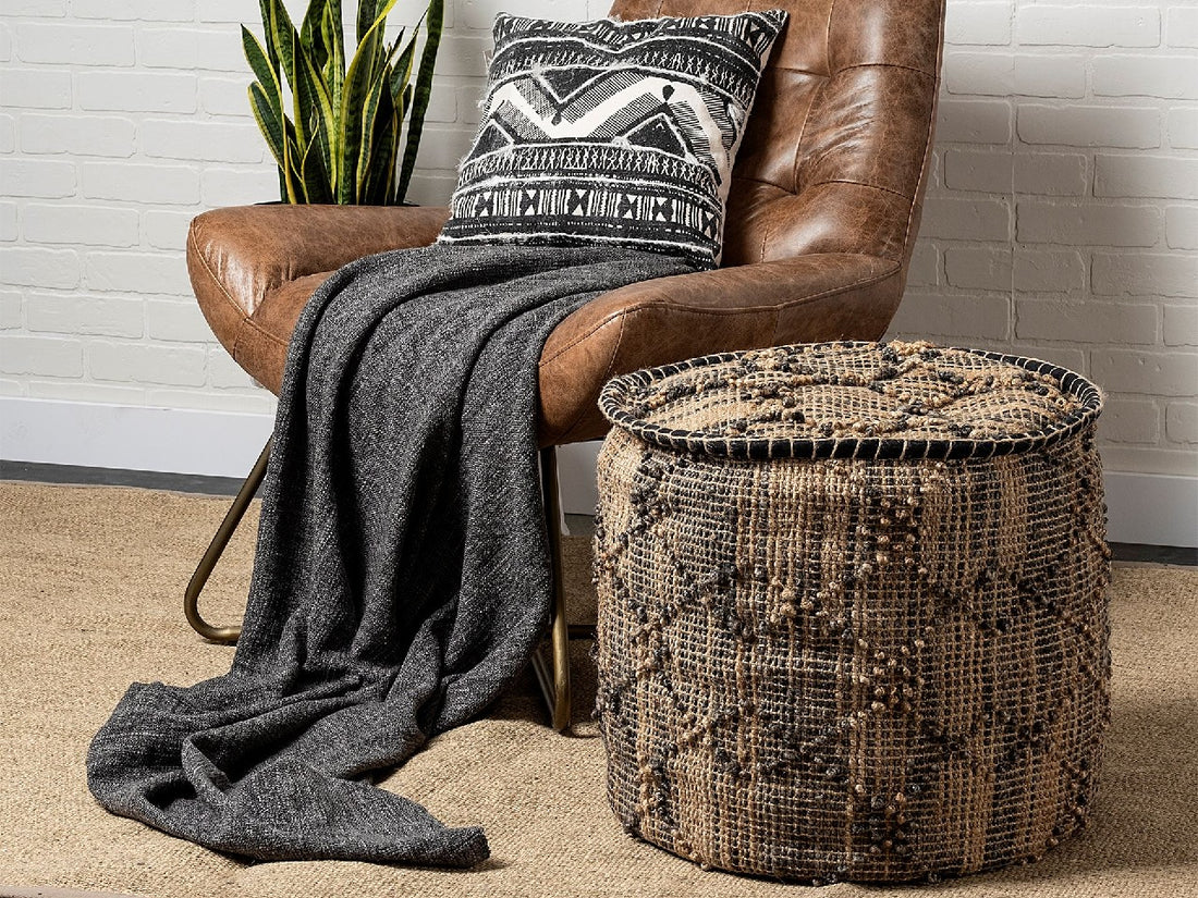 Riley Pouf | Calgary Furniture Store