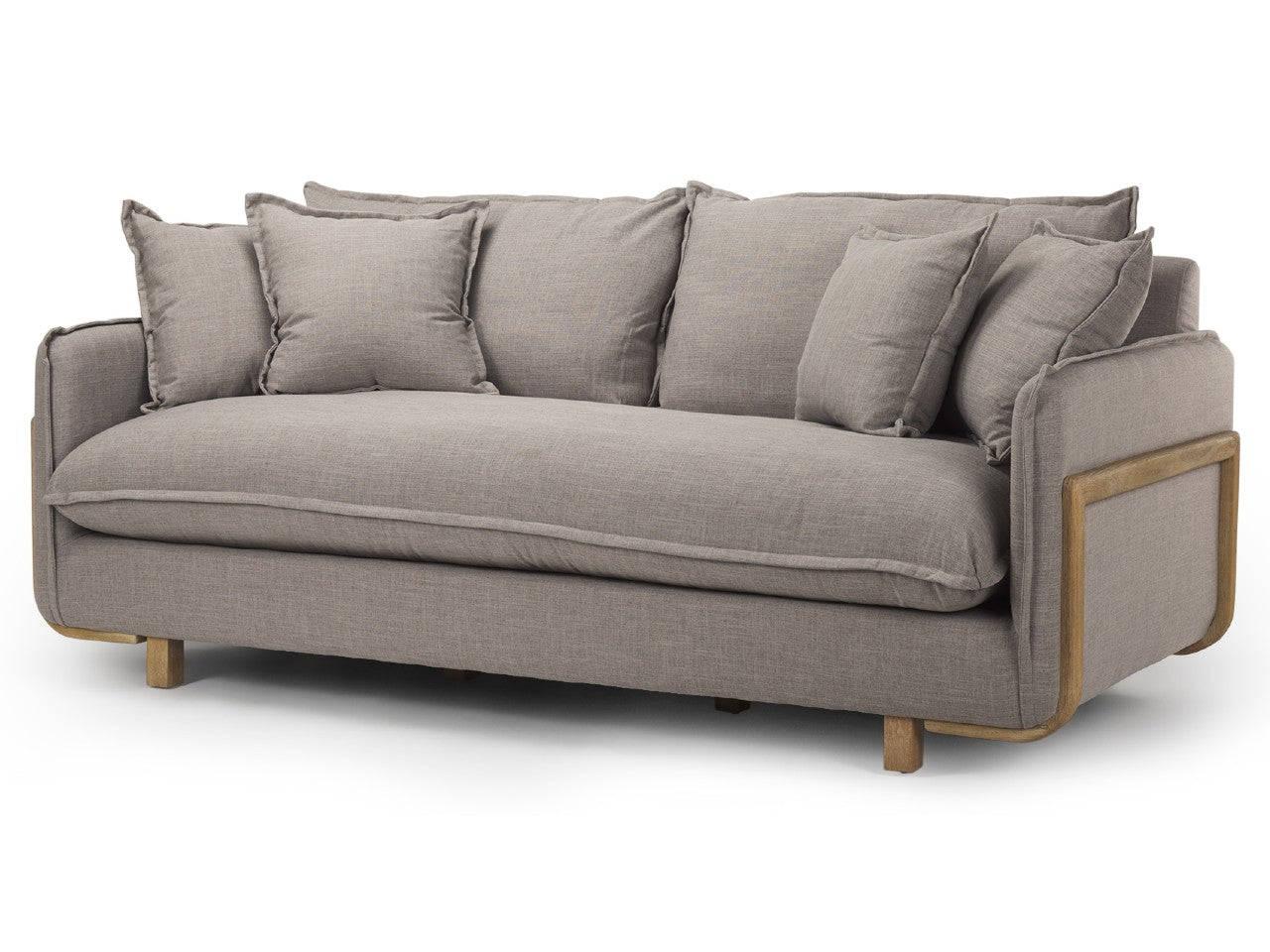 Roy Three Seater Sofa 84" - Flint Gray | Calgary Furniture Store