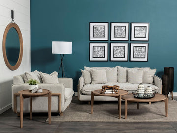 Roy Three Seater Sofa - 84" Frost Gray | Calgary Furniture Store