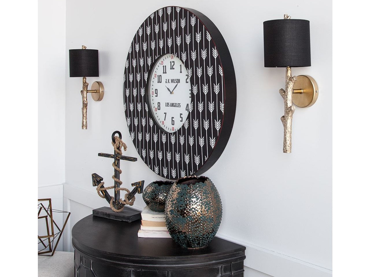 Sabinal Wall Sconce - Black | Calgary Furniture Store