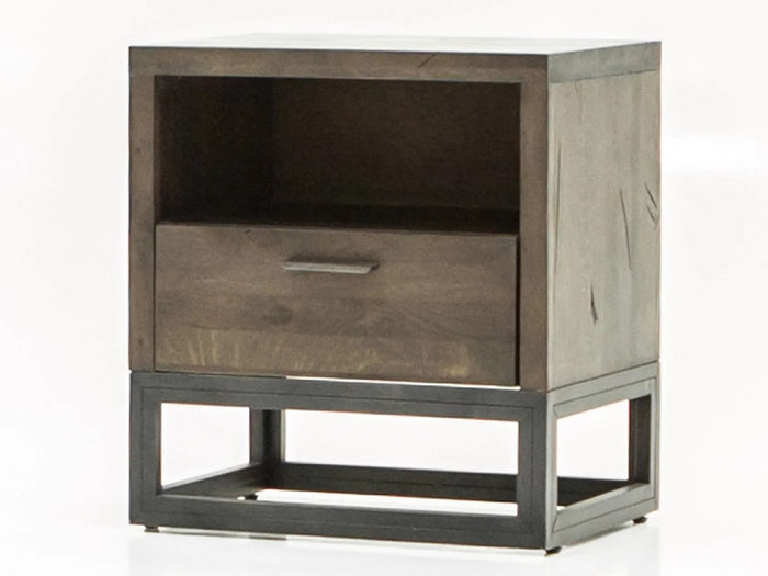 Woodcraft Modern Solid Wood Nightstand | Calgary Furniture Store