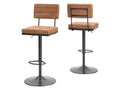 Strumford Swivel Barstool - Brown | Calgary Furniture Store
