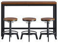 Quinidad Counter Table Set | Calgary Furniture Store