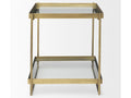 Trey Accent Table - Gold | Calgary Furniture Store