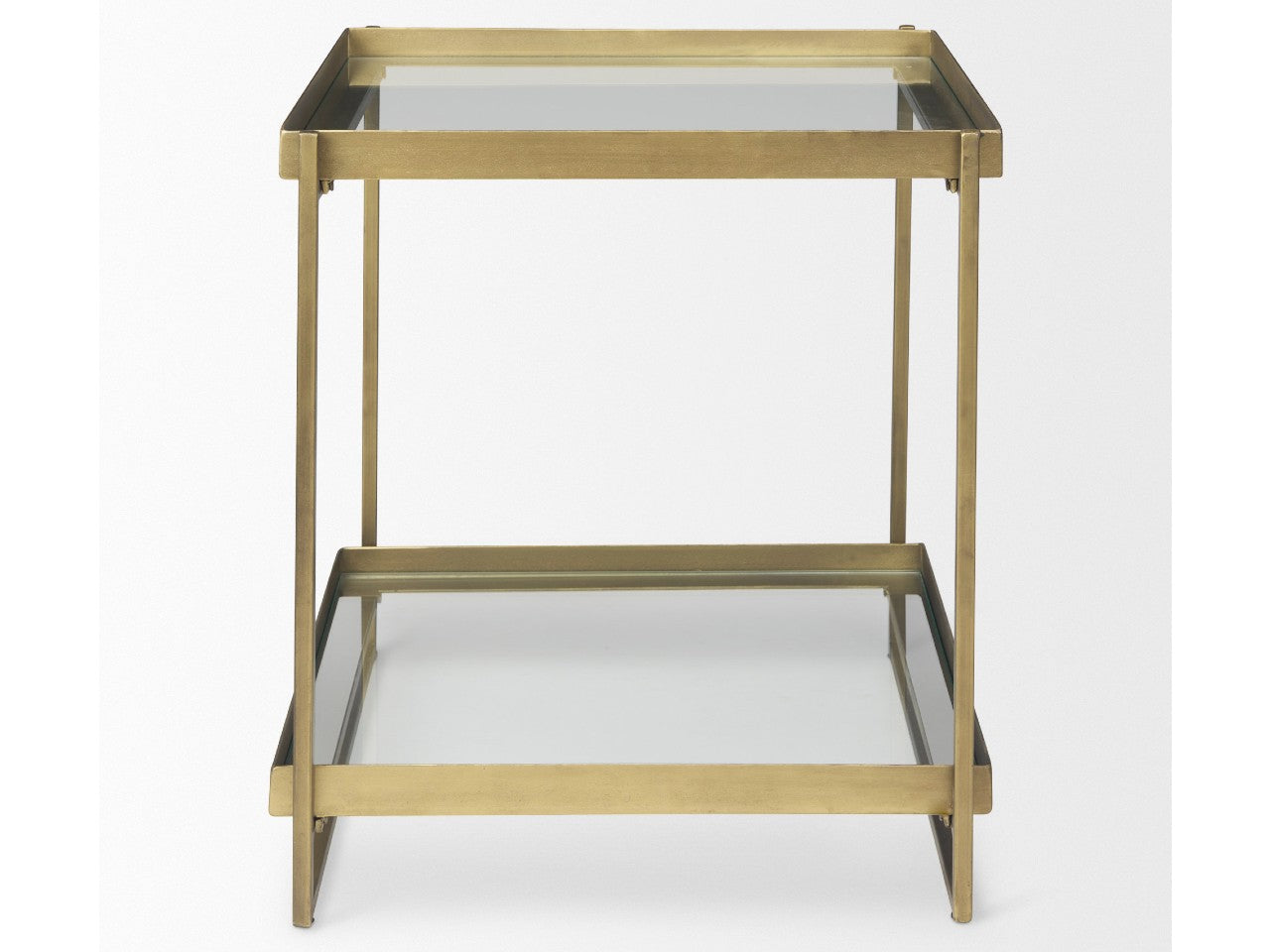 Trey Accent Table - Gold | Calgary Furniture Store