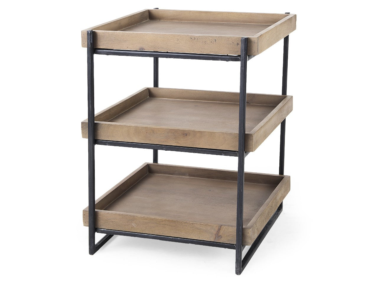 Trey Side Table - Medium Brown | Calgary Furniture Store