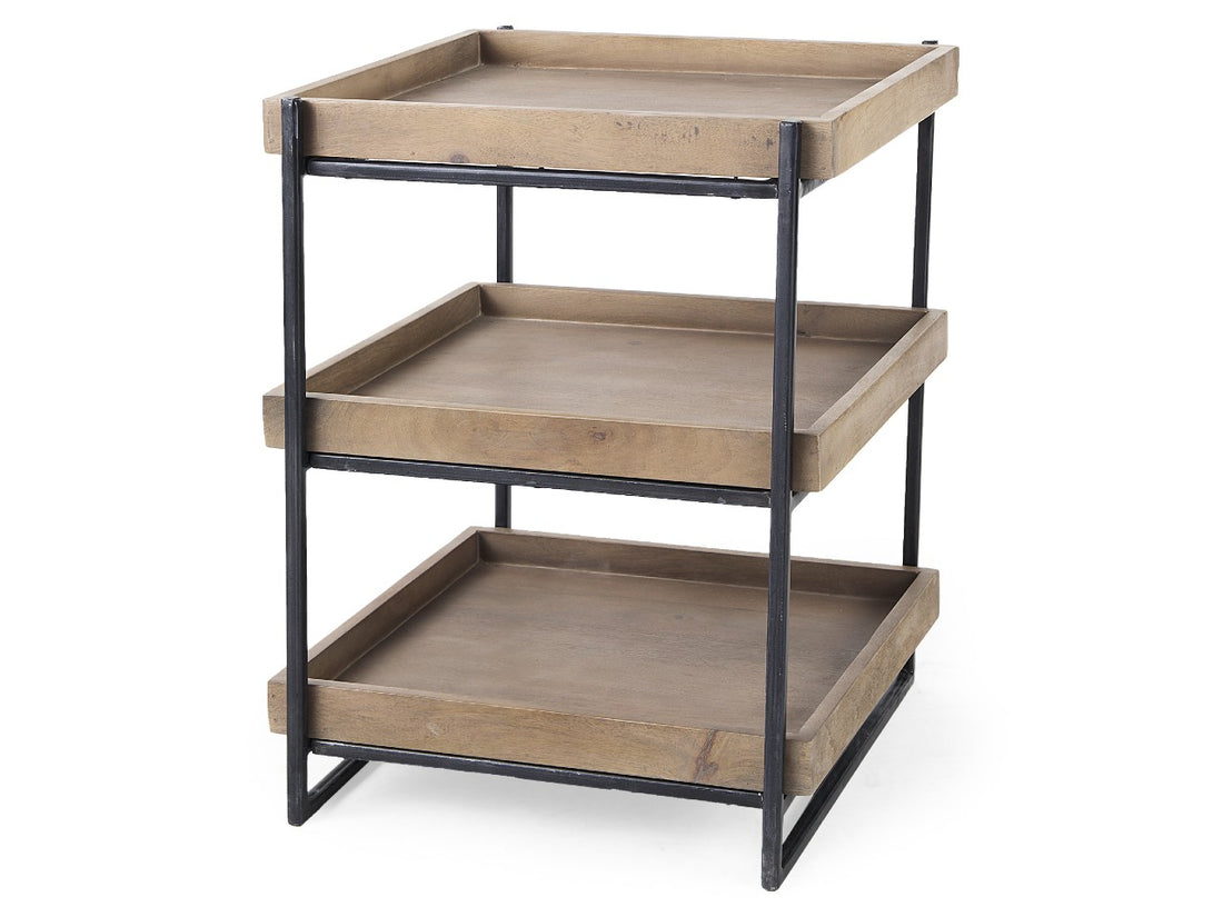 Trey Side Table - Medium Brown | Calgary Furniture Store