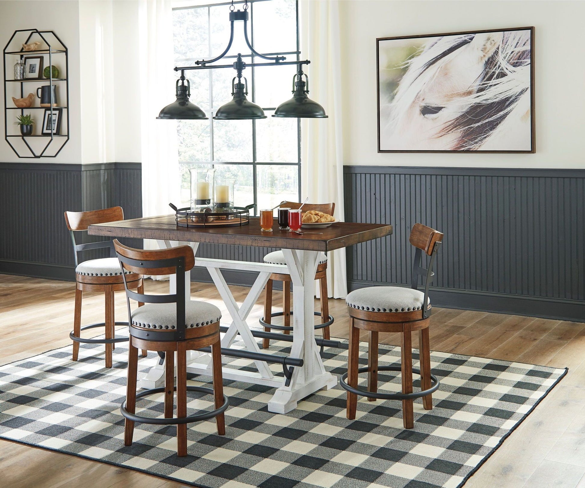 Valebeck (Counter) Dining Room Set | Calgary Furniture Store