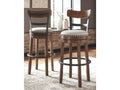 Valebeck Brown Bar Stool | Calgary Furniture Store