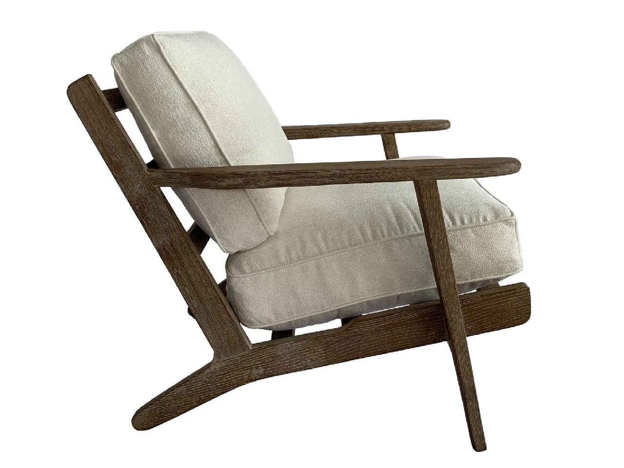 Yale Arm Chair - Performance White | Calgary Furniture Store